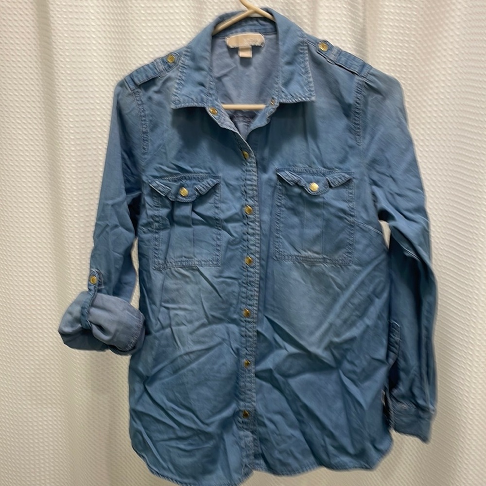 Michael Kors denim shirt.